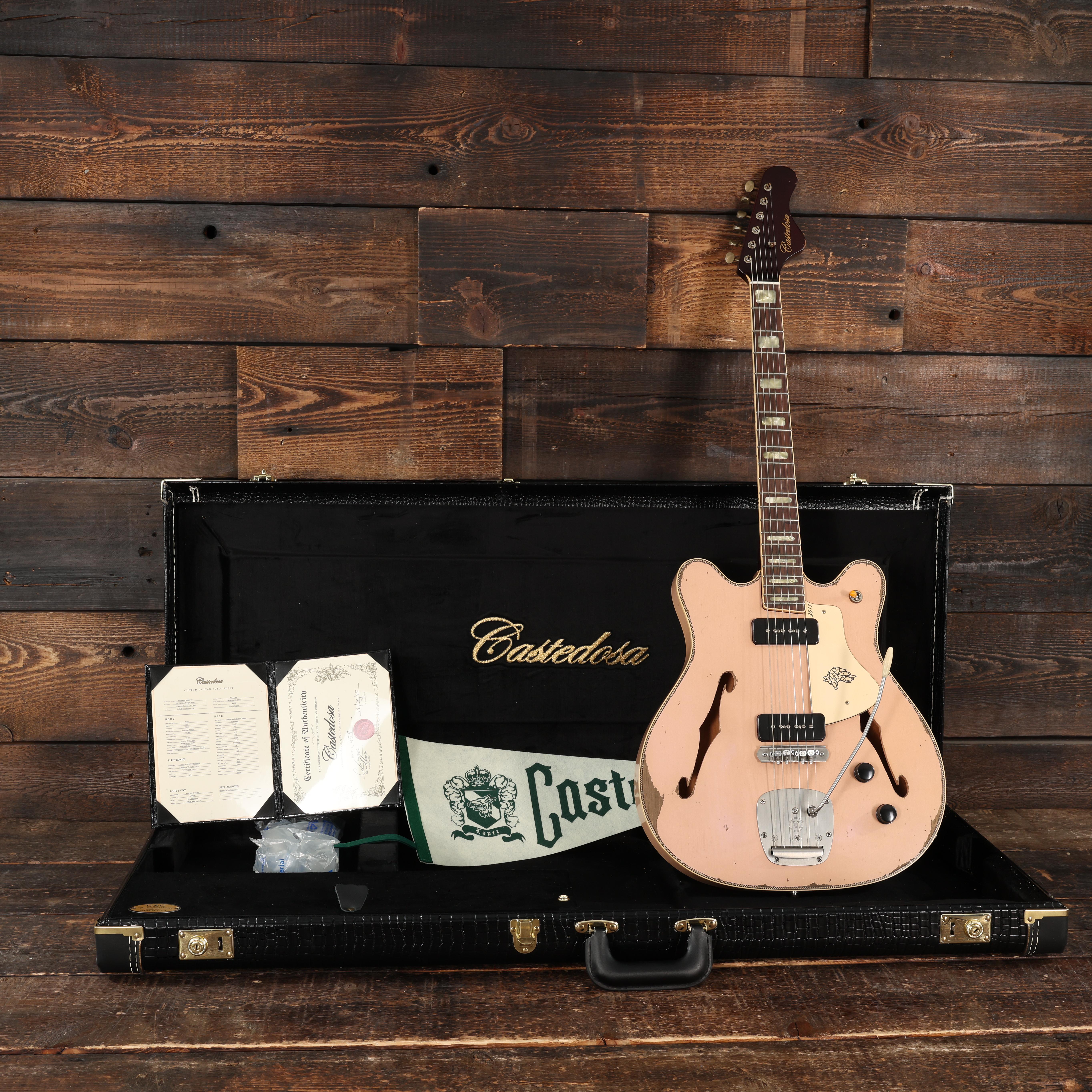 Castedosa 3511 Lobo Semi-Hollow Electric Guitar in Dirty Shell
